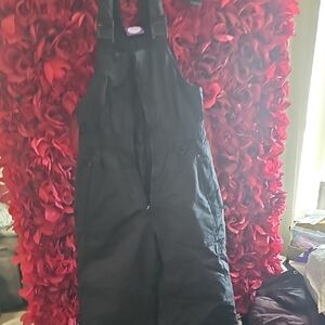 Kids Black Overalls Ski Pants Size 7/8 Like NEW Used Once